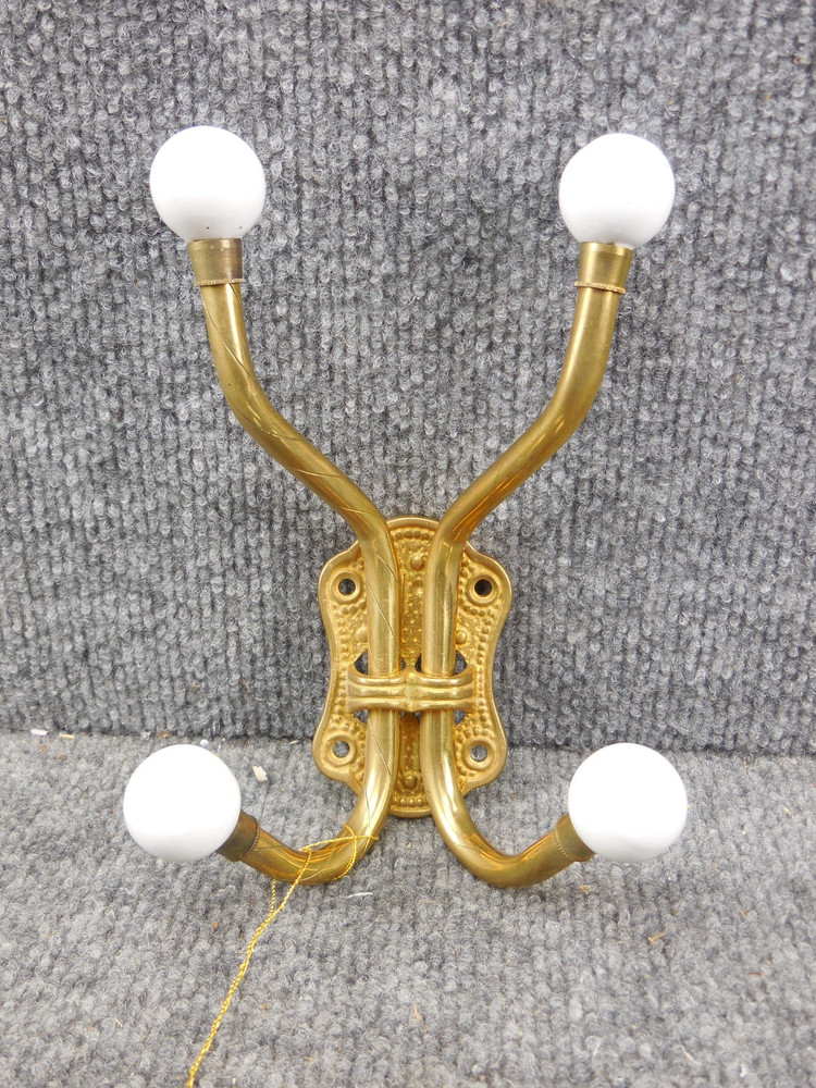 Vintage Solid Brass Montgomery Ward Coat Hook Hanger