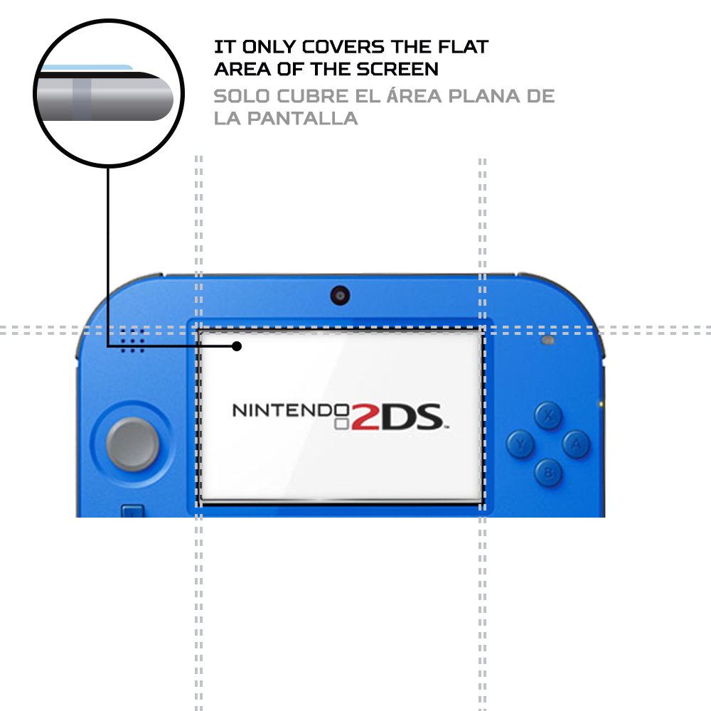 ANTISHOCK Screen protector for Nintendo 2Ds