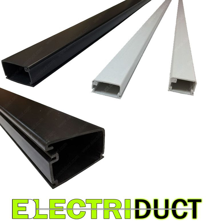 PVC Latching Surface Cable Raceways for Walls | Size, Length & Color Options