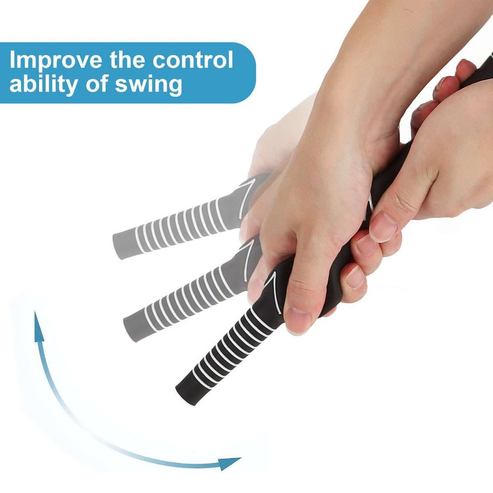 3pcs Right-Hand Golf Swing Training Grip Standard Teaching Aid Warm Up Trainer