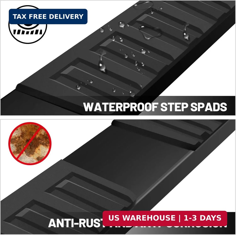 COMNOVA 6 Inches Running Boards& Steps Step Bars Compatible with 2019-2026 Chevy