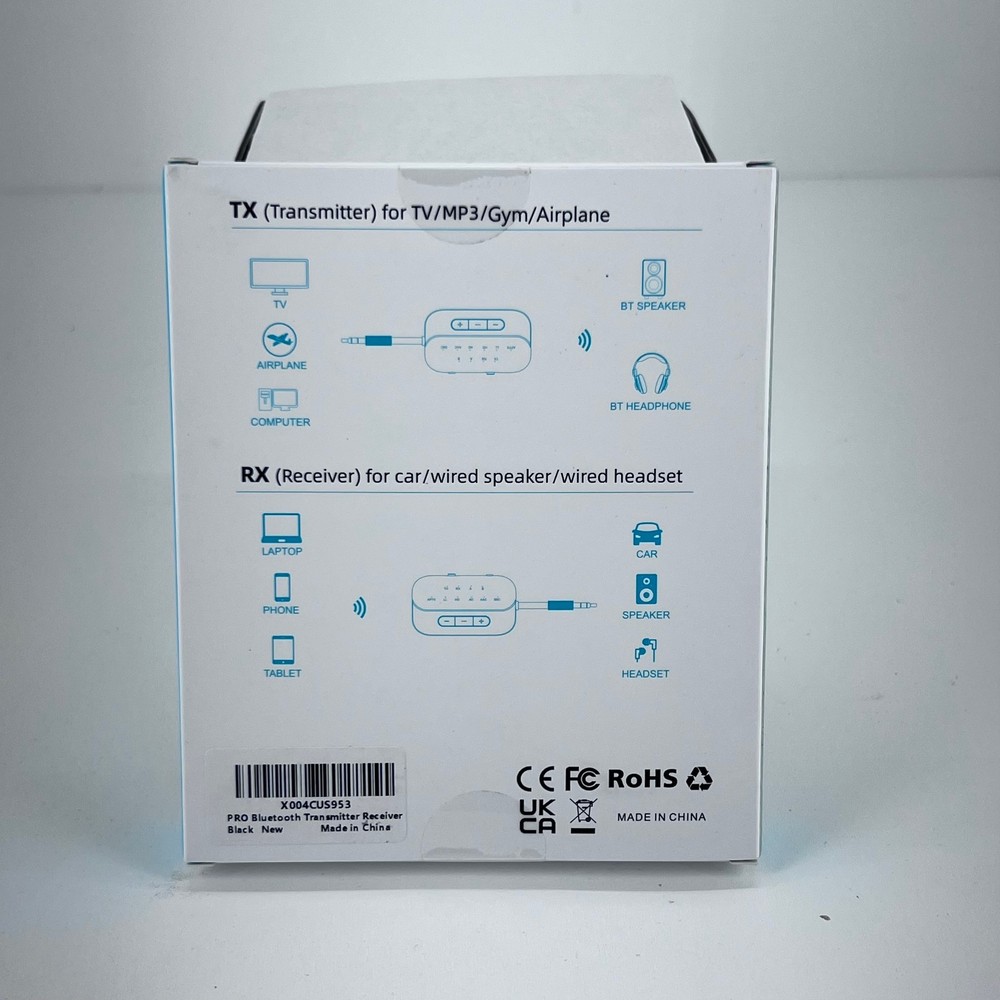 2025 Upgraded Pro Bluetooth 5.4 Transmitter Receiver,2-in-1 Airplane Wireless