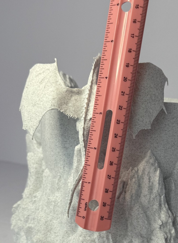 Large Dragon Yarn Bowl 3D Printed PLA Stone