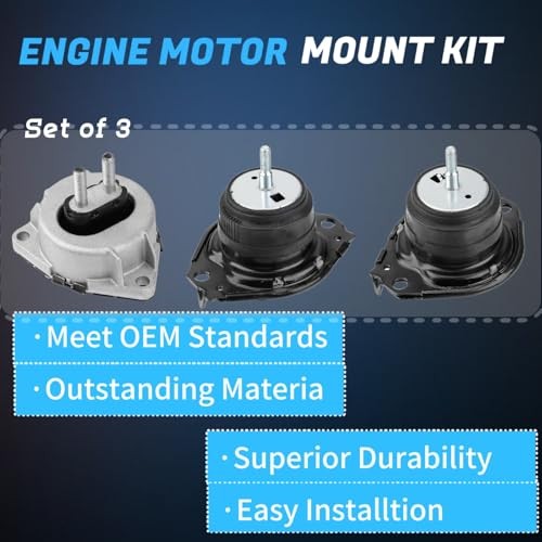 3PCS Engine Motor & Trans Mount Compatible with 2011-2019 Dodge Durango 2011