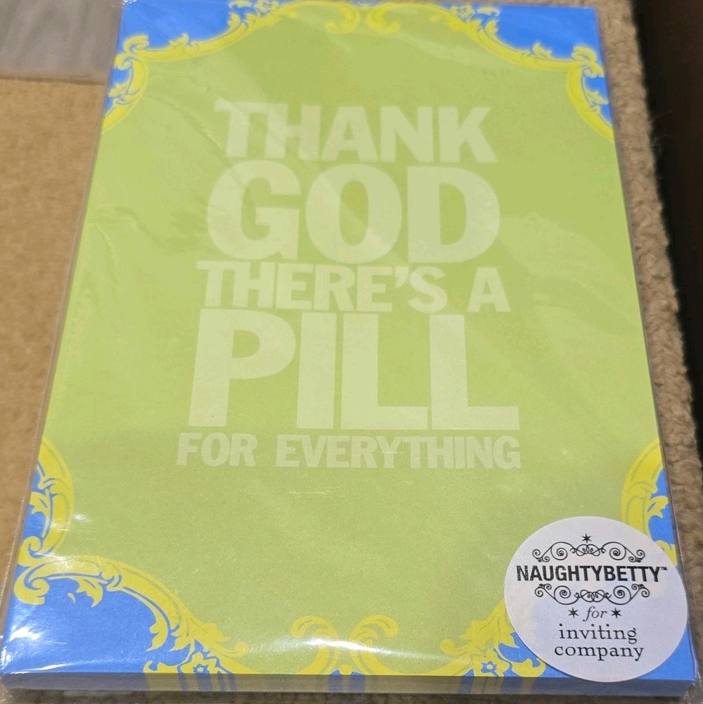 Notepad Thank God There's a Pill