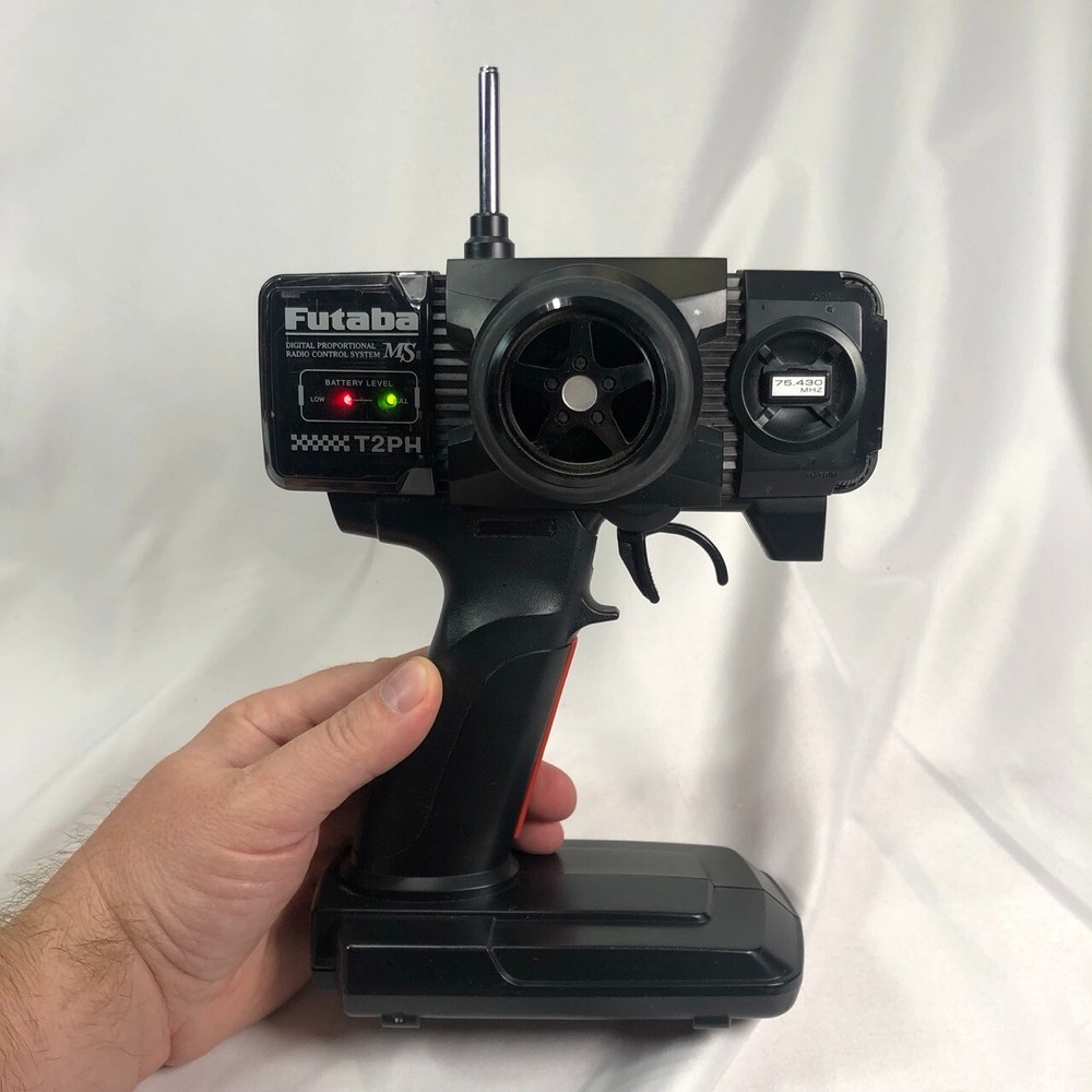 Futaba MS T2PH 2 Channel Radio Control R/C System *Broken Antenna*