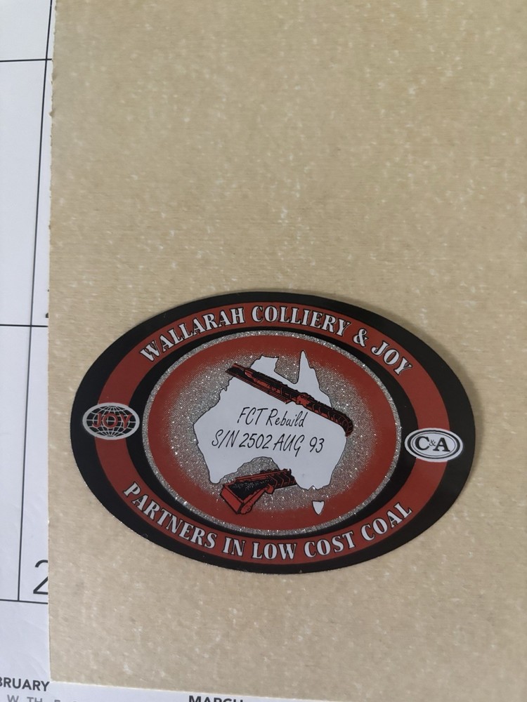 Joy Coal Mining stickersNICE AUSTRALIAN Item 19