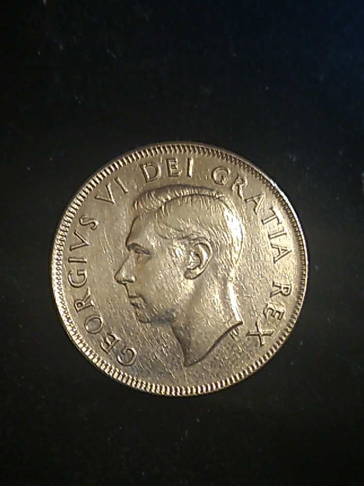 1950 Canada Silver 50 Cents - Half Design