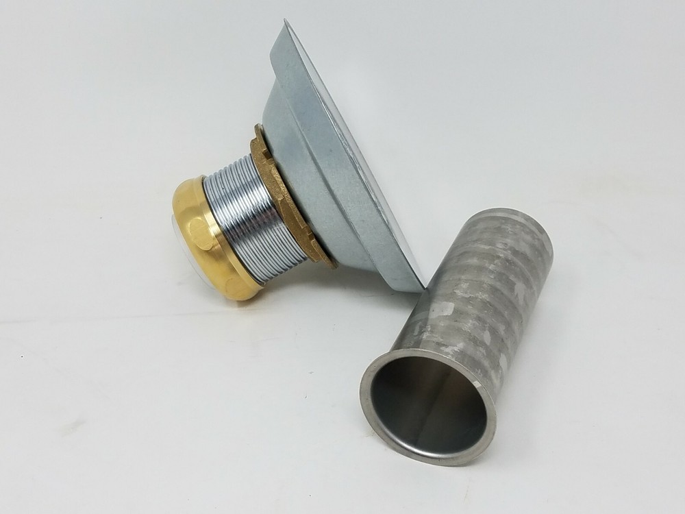 Elkay LK18 Chrome Brass Drain Fitting w/Perforated 3" Grid Strainer