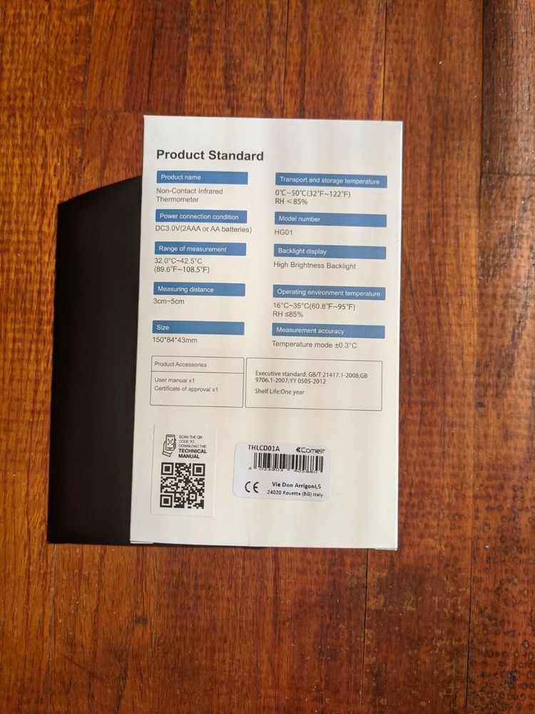 HG01 Infrared Thermometer Gun