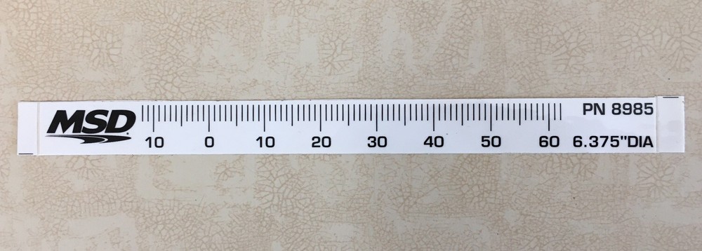 MSD TIMING TAPE FOR 6.375" HARMONIC BALANCER