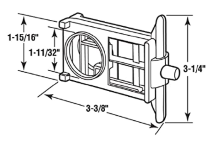 JACKNOB 6606 LATCH HOUSING