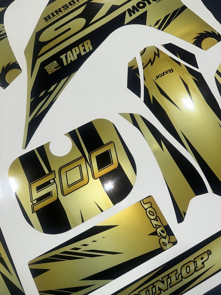 Razor SX500 graphics kit decals THICK AND HIGH GLOSS