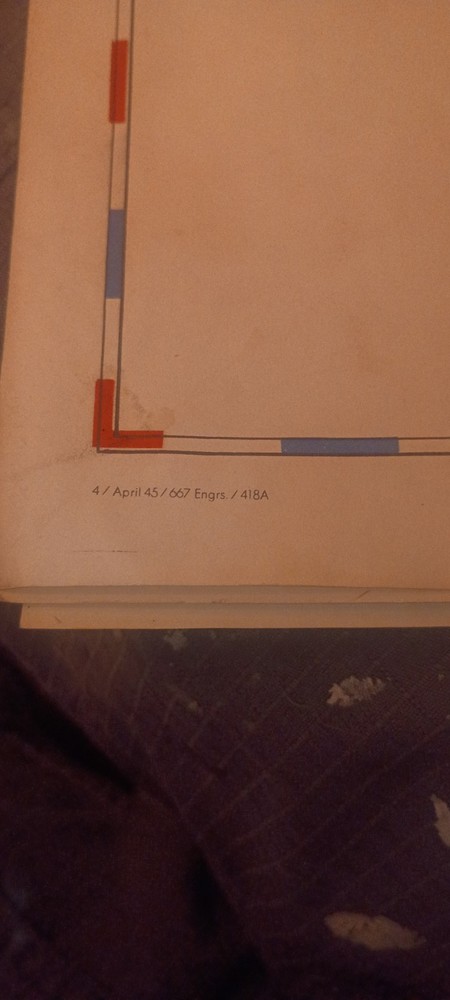 *Original* Dday 743rd Tank Battalion 1945 Movement Map