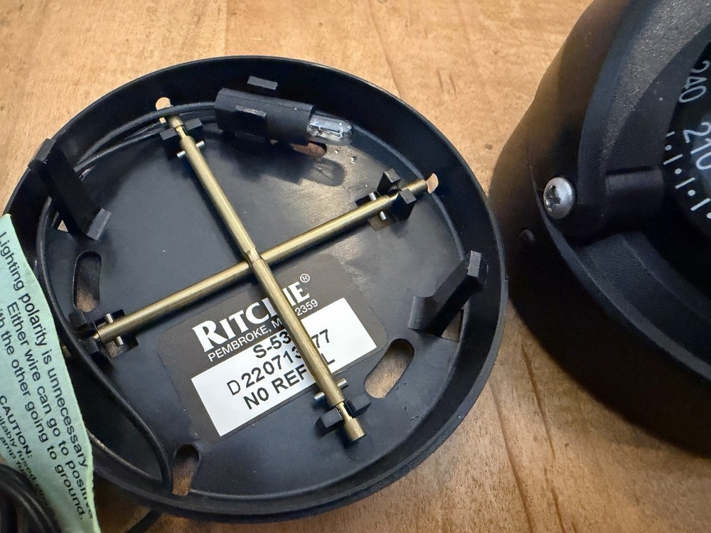Ritchie Navigation S-53 Explorer Surface Mount Compass. No Box, Never Used!