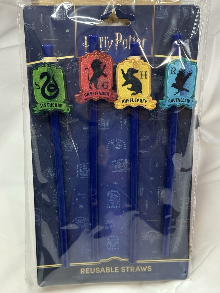 Harry Potter Reusable Straw 4 - Piece Set