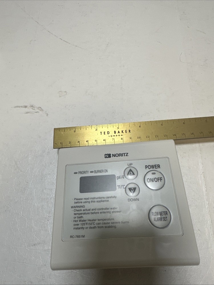 Noritz RC-7651M Remote Controller Fahrenheit and Celsius Water Heater