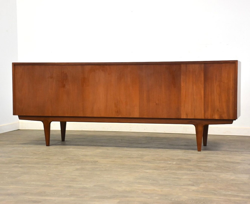 82” Refinished Bernhard Pedersen Teak Sideboard Credenza