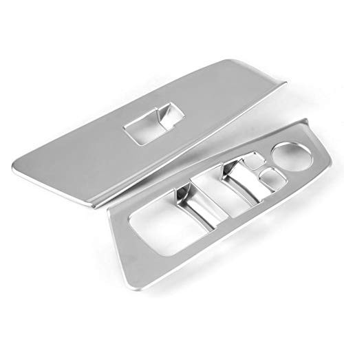 4pcs Window Button Frame, Car Window Button Cover Trim Chromium electroplating