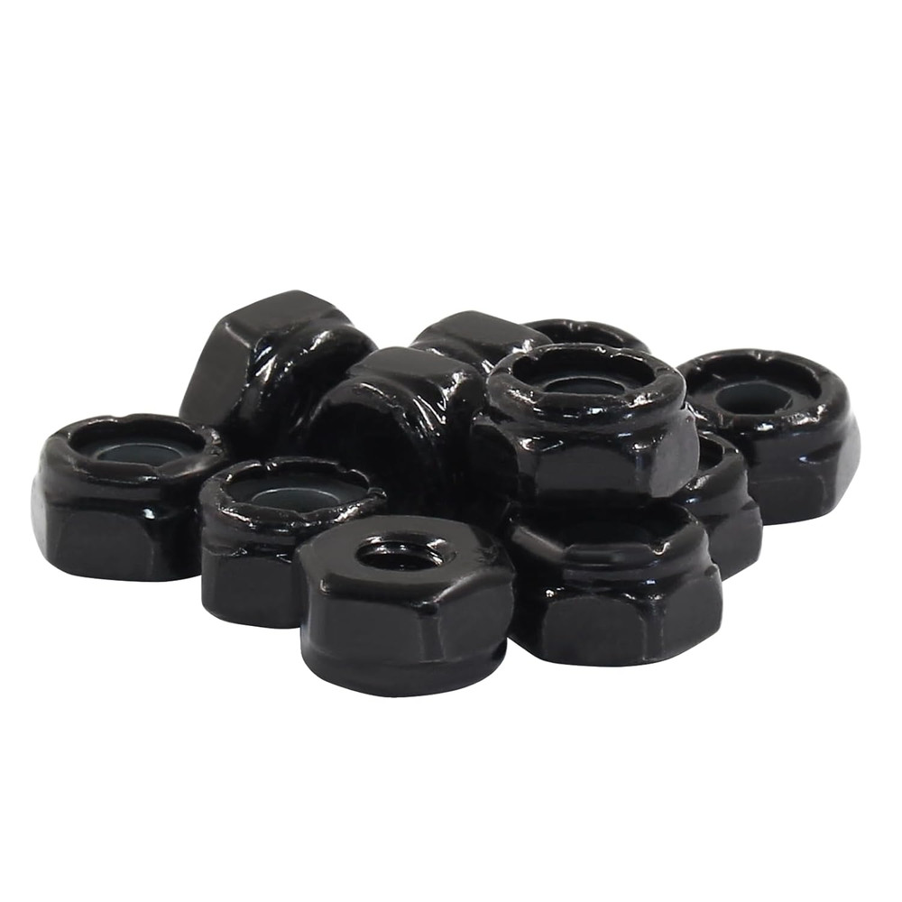 #6-32 Nylon Insert Hex Lock Nuts 50 Pcs, 304 Stainless Steel Locking Nuts, Threa