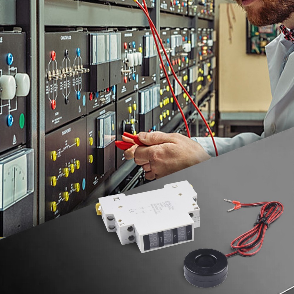 Real Time Data Single Phase Digital Voltmeter AC80 500V Digital Display