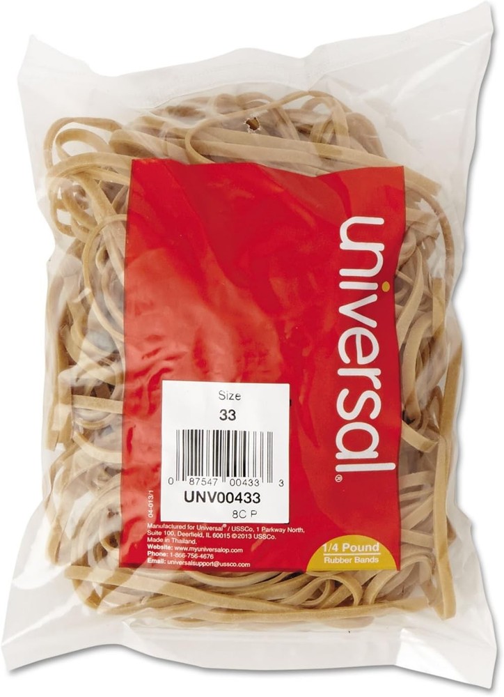 Size 33 Beige Rubber Bands 4 oz Box 160 Pack