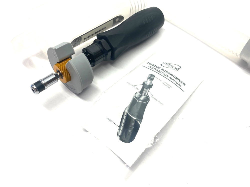 Checkline CTS-50 Adjustable Torque Screwdriver 1/4" 10-50 in/lb