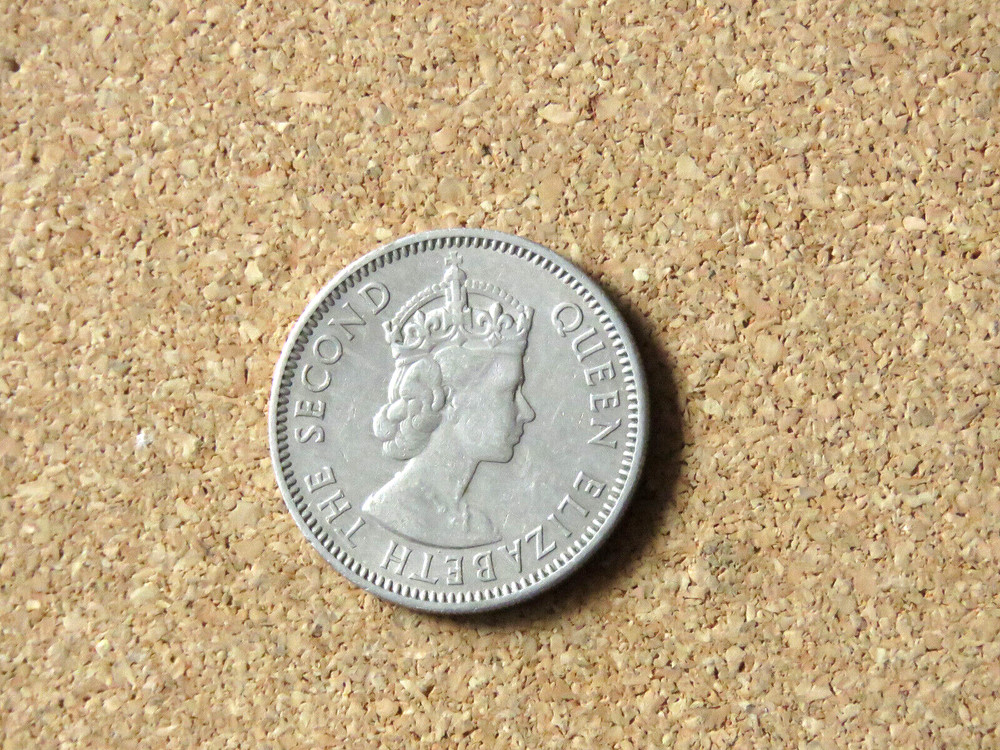 1955 BRITISH CARIBBEAN TERRITORY EASTERN GROUP. 25 CENTS