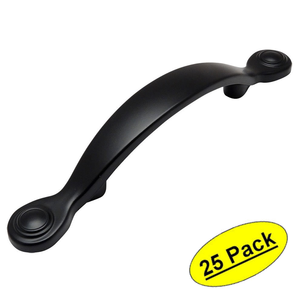 *25 Pack* Cosmas Cabinet Hardware Flat / Matte Black Pulls - #7959FB