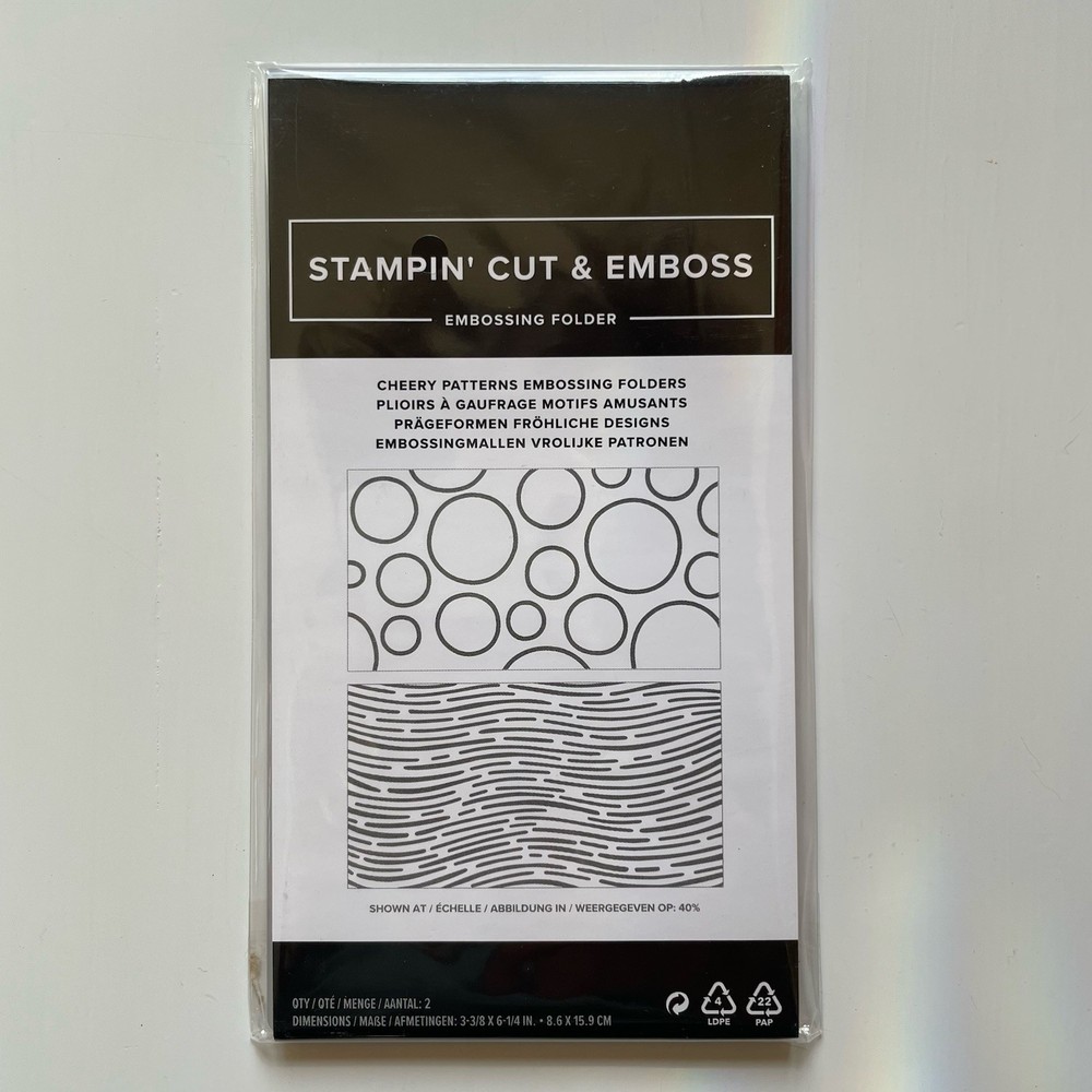 Stampin’ Up! CHEERY PATTERNS 3D Embossing Folder Circles & Waves