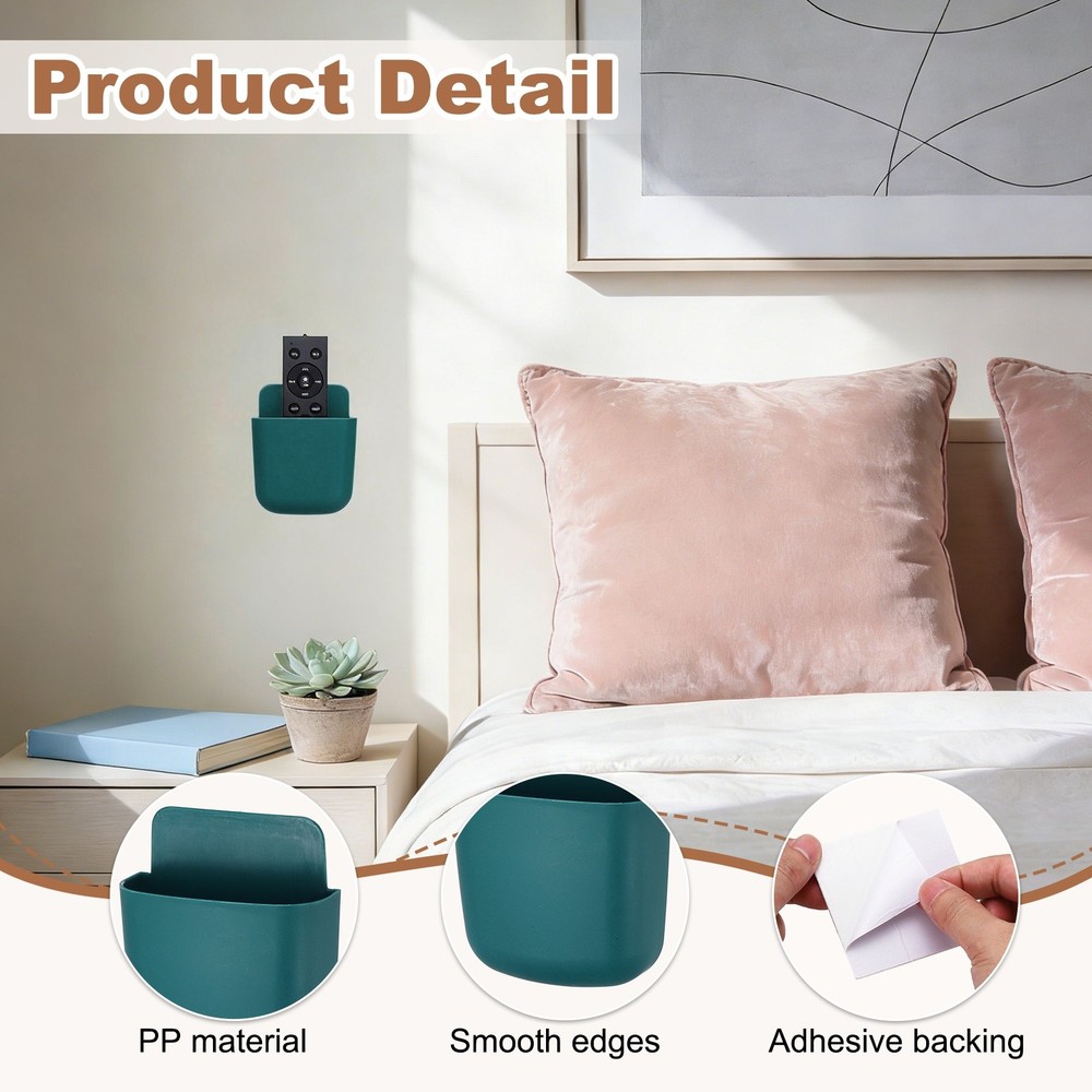 2 pcs wall mount for remote control, blue and wine red