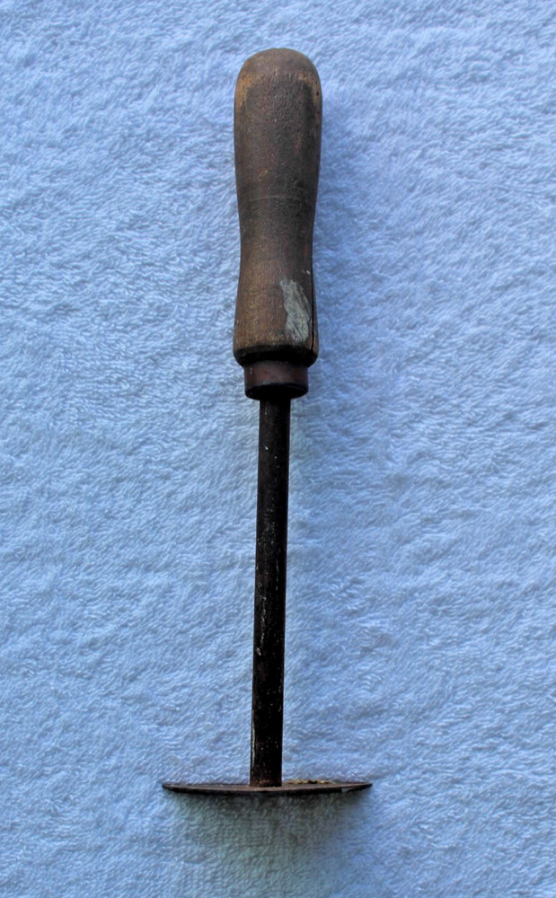 Vintage Wooden Handled Triangle Scraper