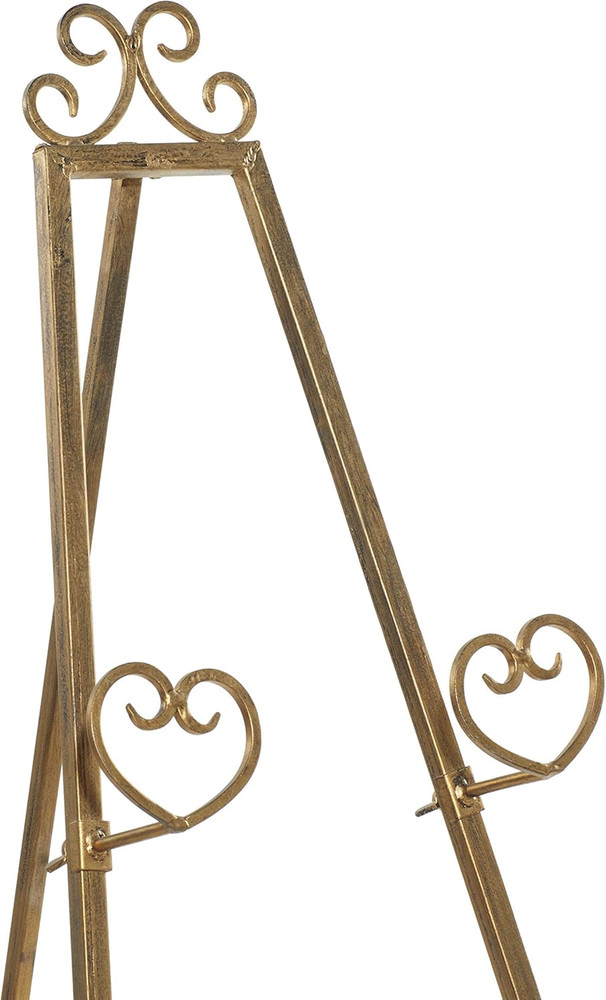 Metal Scroll Display Easel Tall Adjustable Floor 3 Tier Floor Standing Easel, Di