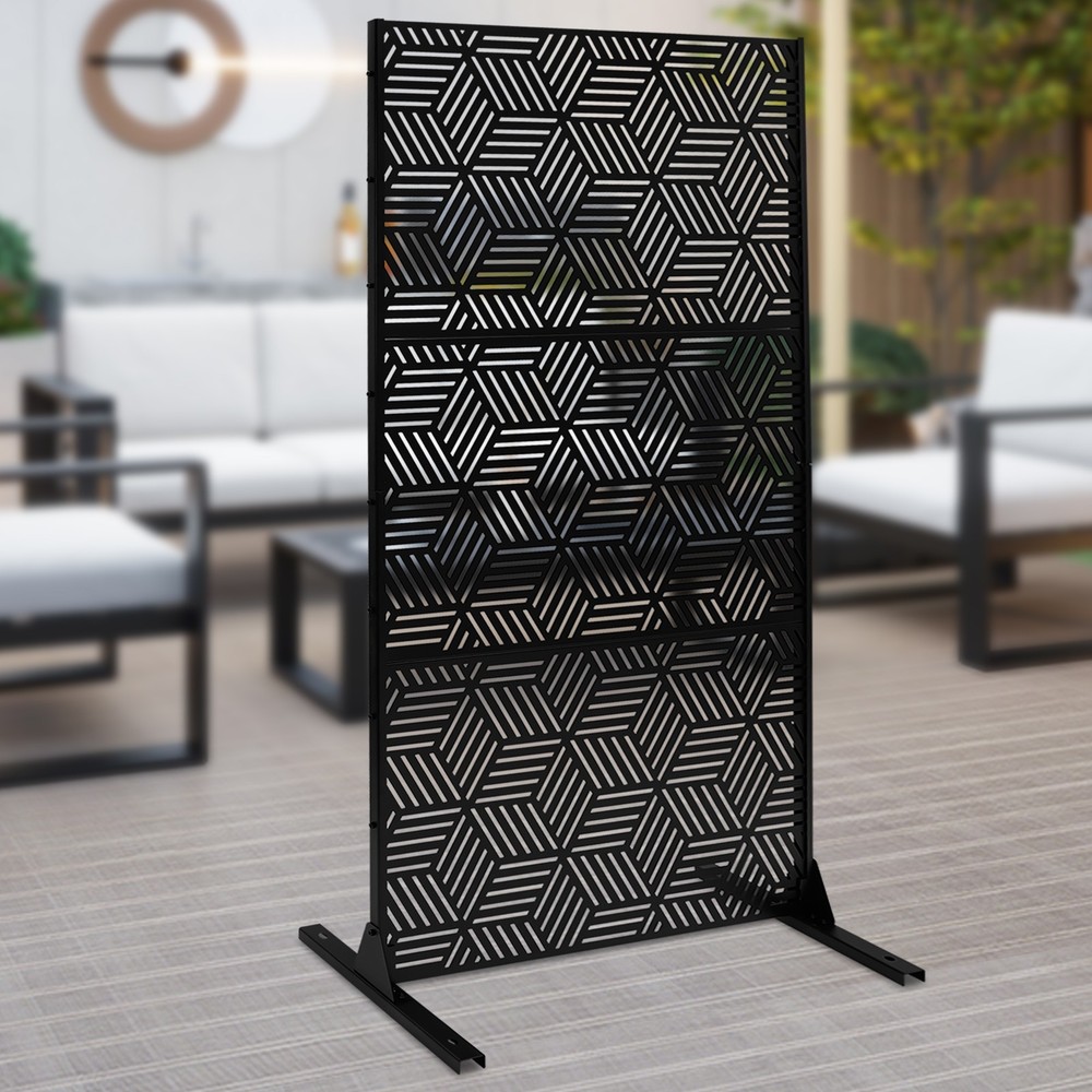 1 Panel Room Divider Screen Room Divider Panel Hollow Out Privacy Metal Screen