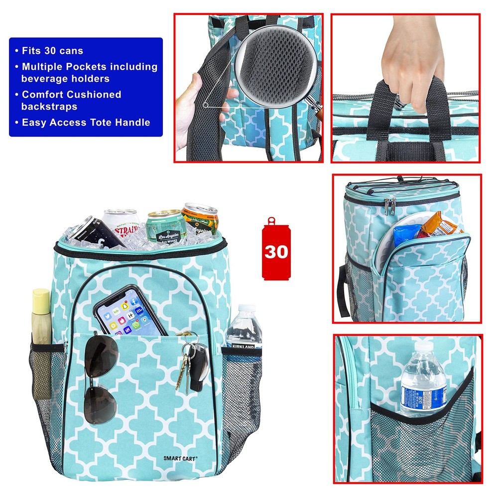 Ultra Compact Cooler Smart Cart Backpack