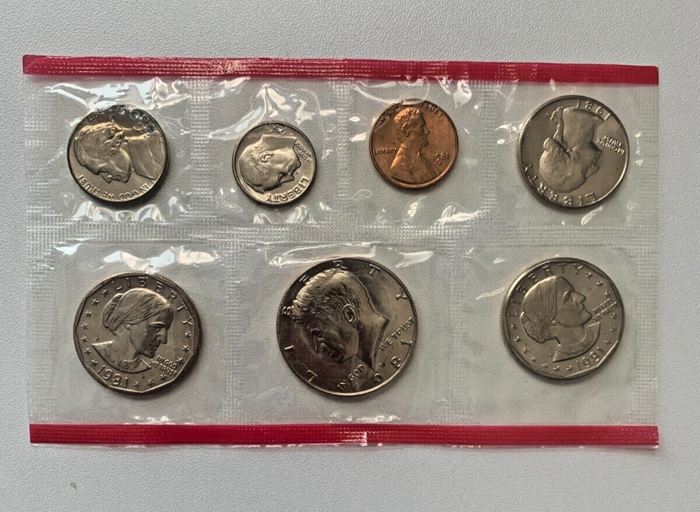 1981 D only US Mint Set United States, no envelope