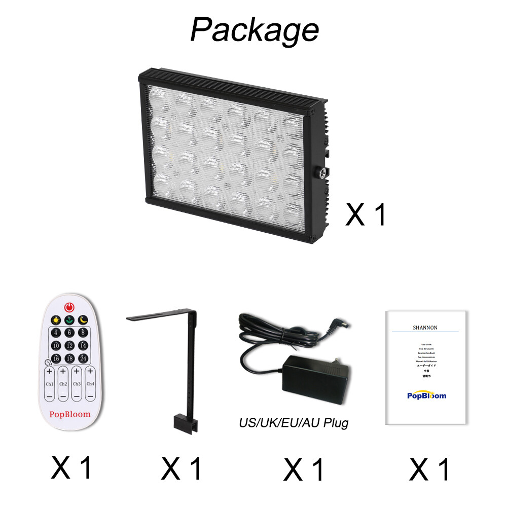 PopBloom LED Grow Light Full Spectrum Refugium Lamp for Algae Seaweed Filter