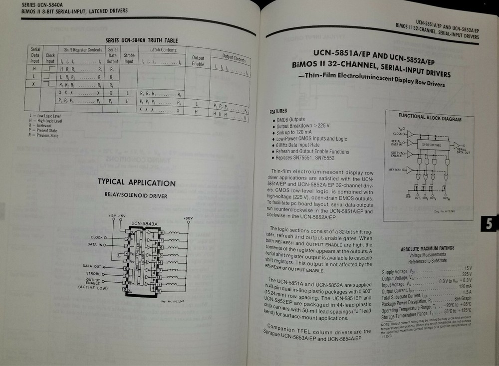 USED 1987 Sprague Integrated Circuit Data Book