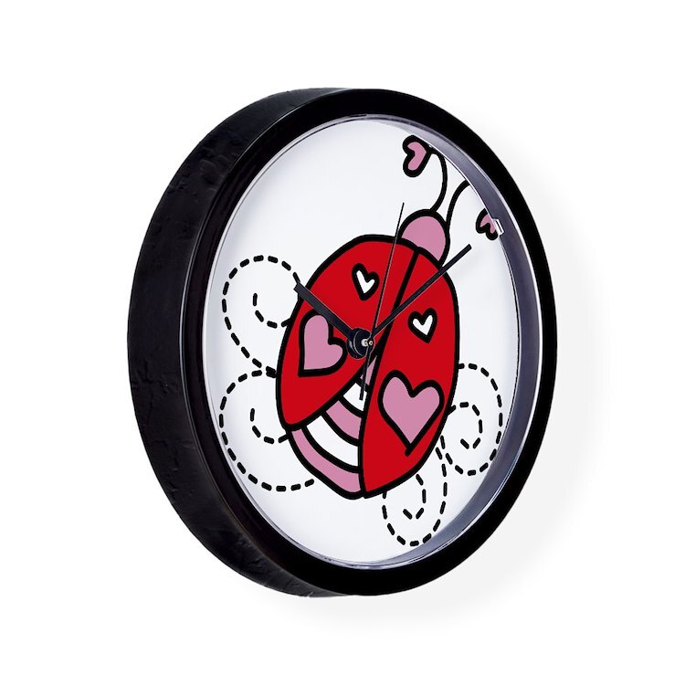 CafePress Love Bug 10" Wall Clock (1148488944)