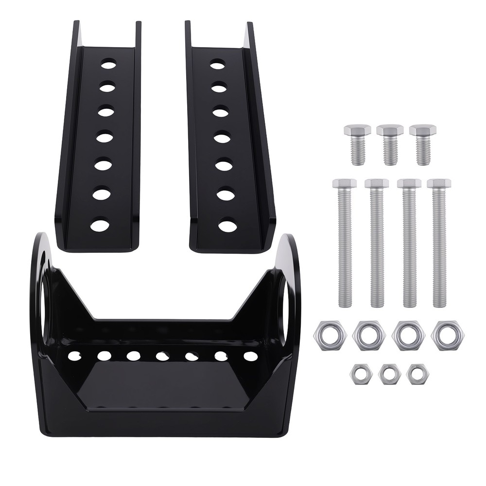 Side Mount Trailer Stabilizer Jack Plate 3-Bolt Pattern Steel Construction