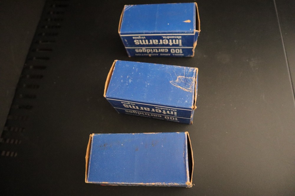 Vintage Interarms 9mm Luger ammo box (empty) (3 boxes)