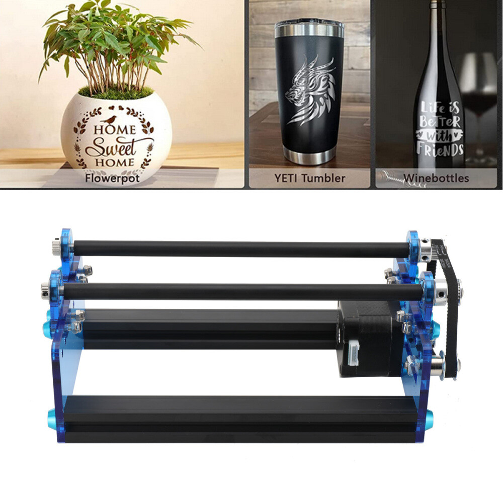 Laser Rotary Roller Engraver Y-axis Rotary Roller 5 Level Adjustable.