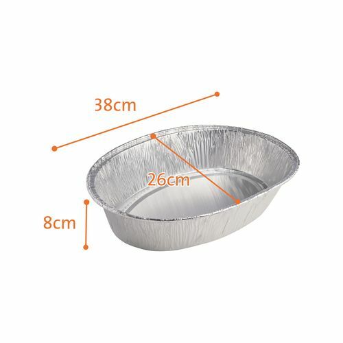 Jumbuck Foil Oval Roasting Tray - 3 Pack