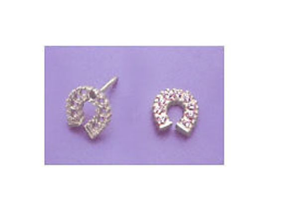 Horseshoe Solid Sterling Silver Tie Tack