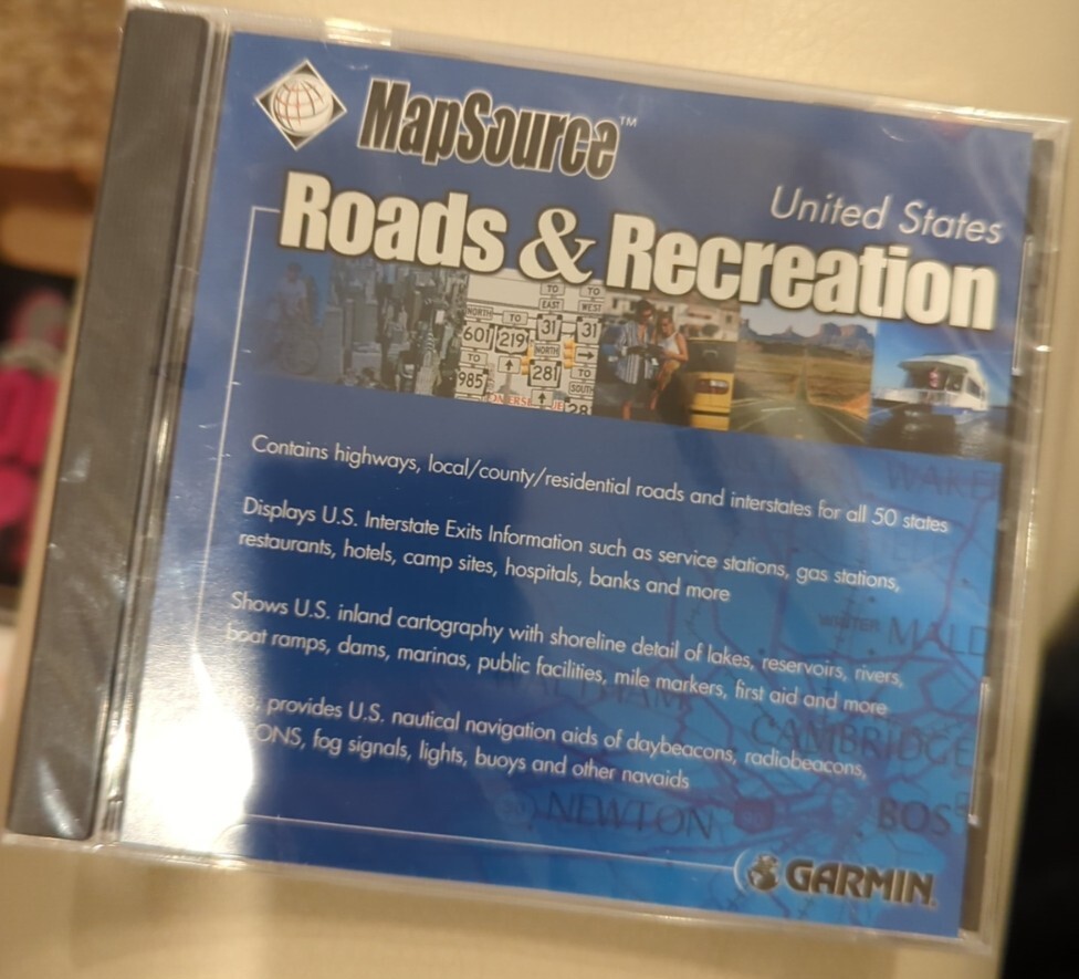 Garmin Roads and Recreation  CD-ROM - Sealed