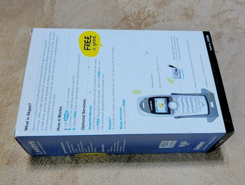 LINKSYS SKYPE CORDLESS INTERNET TELEPHONY KIT