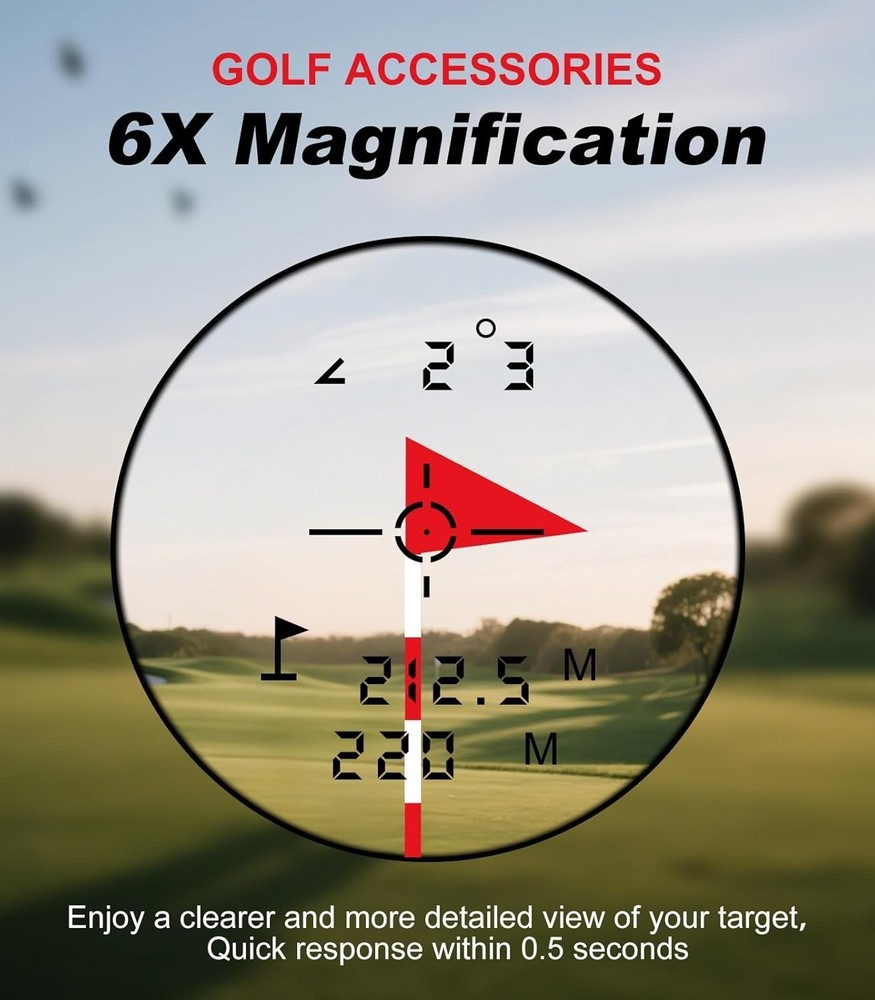 Lightweight Golf Rangefinder - Accurate 1000 Yards with Slope Compensation Tech