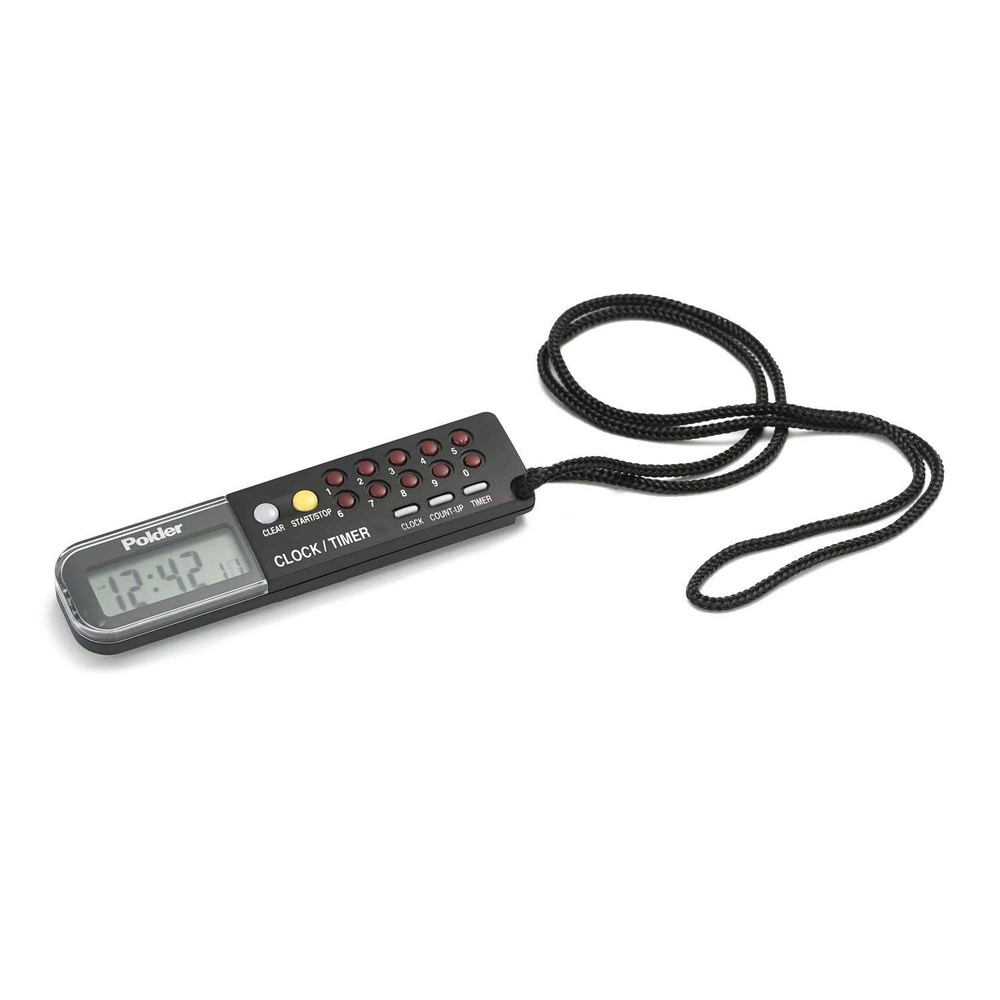 898-95 Clock Timer and Stopwatch Black