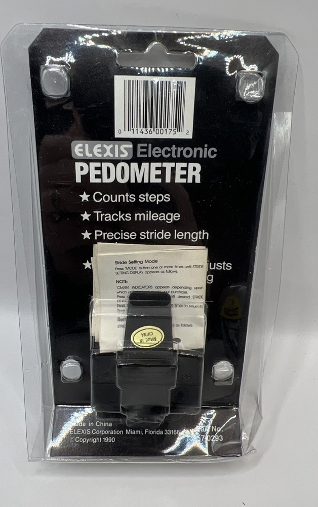 Vintage 1990 Miler Elexis Electric Pedometer Model #175