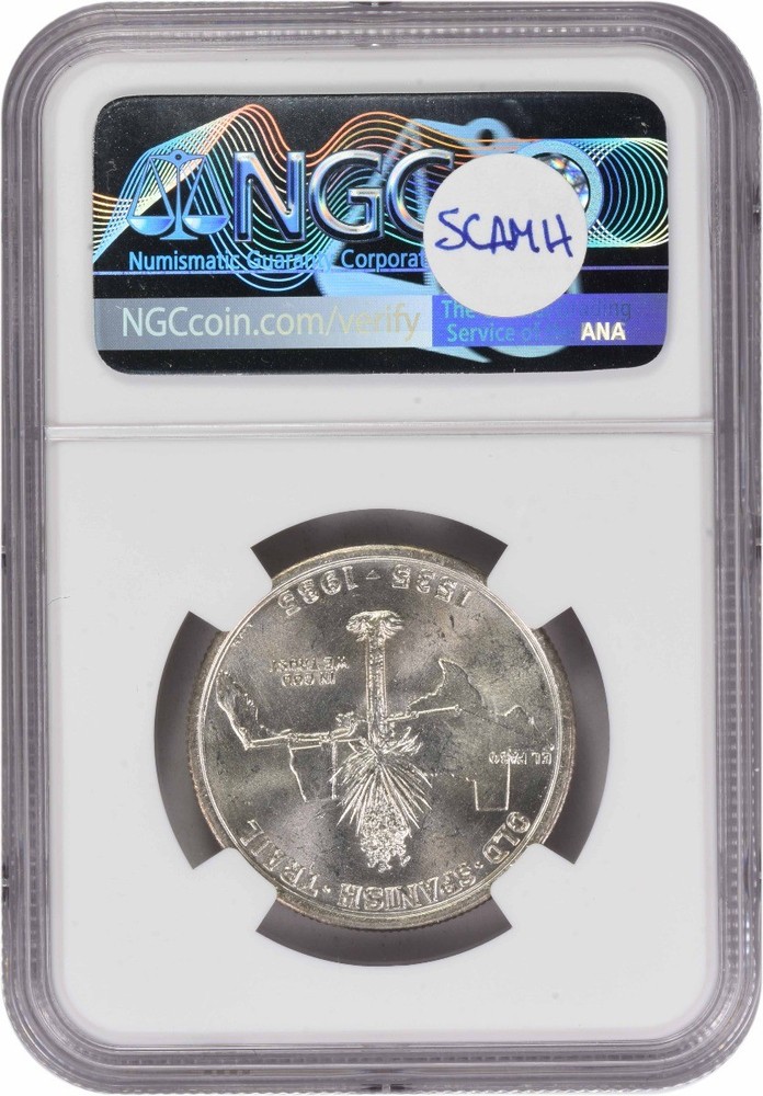 Spanish Trail Commemorative Half Dollar 1935 MS65 NGC